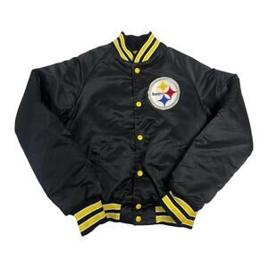Pittsburgh steelers jacket satin varsity